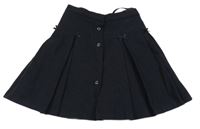 Tmavomodrá vlnená prepínaci sukňa Steiff