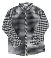 Tmavomodro-bílá kostkovaná košile Topolino