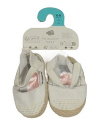 Nové - Bílé sandálky/capáčky s výšivkami Primark vel. 17/18