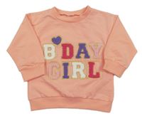 Ružová mikina s nápisom a srdcem