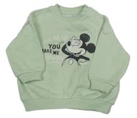 Zelenkavá mikina s Mickeym H&M