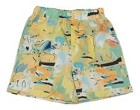 Farebné vzorované ľahké kraťasy