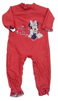 Červený bodkovaná ý UV overal s Minnie George