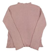 Ružový trblietavý ľahký sveter Tu