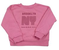 Ružová mikina s nápisom Primark