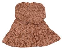 Hnedo-čierne vzorované bavlnené šaty V by Very