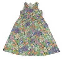 Zeleno-farebné šaty s motýlikmi H&M