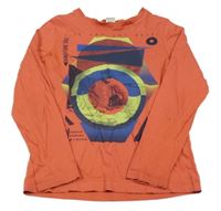 Tehlové tričko s potlačou S. Oliver