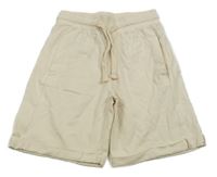 Smotanové kraťasy s vreckami