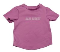 Ružové športové tričko s nápisom Zara