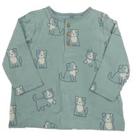 Zelené triko s pejsky Next