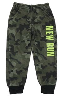 Khaki army tepláky s nápisem 