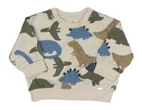 Smotanová mikina s dinosaurami M&S