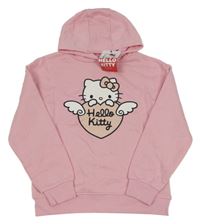 Nové - Růžová mikina s Hello Kitty a kapucí Primark