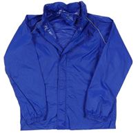 Modrá nepromokavá funkčná bunda s ukrývací kapucňou Mountain Warehouse