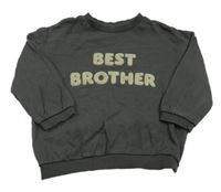 Antracitová mikina s nápisom H&M