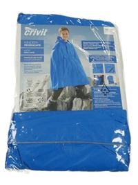 Nové - Modré pláštěnkové pončo s kapucňou Crivit