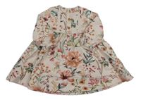 Světlerůžové květované šaty Next