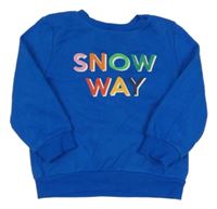 Tmavomodrá mikina s nápisom George