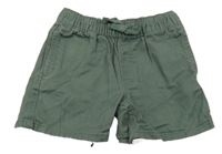 Khaki plátenné kraťasy H&M
