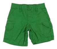 Zelené plátenné crago kraťasy