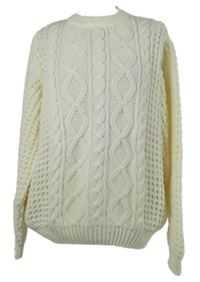 Pánský smetanový vzorovaný svetr Classic