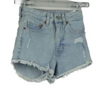 Dámké světlemodré riflové roztřepené kraťasy H&M vel. 32