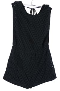 Dámský černý krajkový letní overal Select 