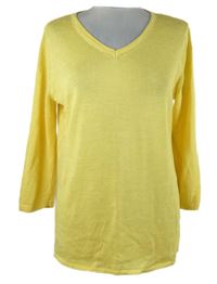 Dámský žlutý lehký svetr 