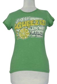 Dámske zelené tričko s nápismi New Look