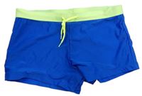 Pánske modro-zelené nohavičkové plavky Shamp