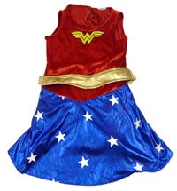 Kostým- červeno-modré šaty s nášivkou- Wonder Woman
