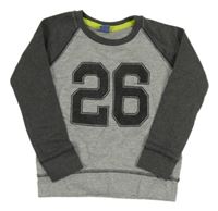 Sivá mikina s číslom Dopodopo