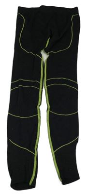 Čierno-neónově zelené spodné funkčné legíny zn. C&A