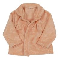 Svetloružová chlpatá prepínaci mikina so srdiečkami LC Waikiki