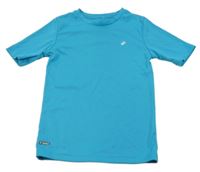 Azurové UV tričko s potiskem 