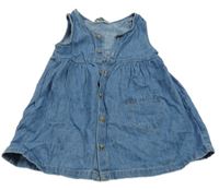 Modré rifľové prepínaci šaty Primark