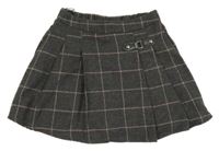 Sivo-ružová kockovaná sukňa C&A