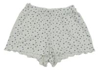 Bílé kraťasy s květinami H&M