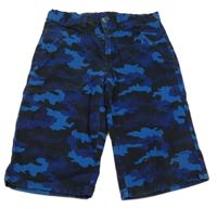 Tmavomodré army kraťasy s kapsami Y.F.K.