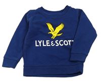 Tmavomodrá mikina s logem zn.Lyle a Scott