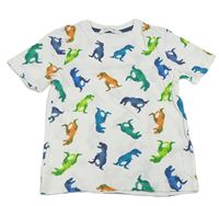 Biele tričko s dinosaurami H&M