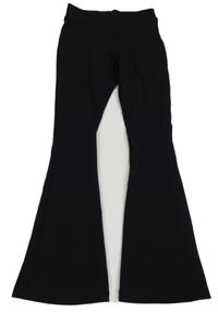 Černé flare kalhoty C&A