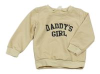 Béžová mikina s nápisom