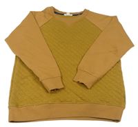 Medovo-hnedá mikina s prošíváním ESPRIT