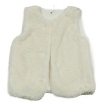 Smotanová kožušinová podšitá vesta Nutmeg