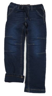 Tmavomodré podšité rifle Topolino