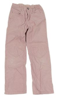 Svetloružové menšestrové nohavice H&M