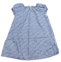 Bielo-modré vzorované šaty H&M