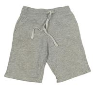 Šedé melírované teplákové kraťasy H&M